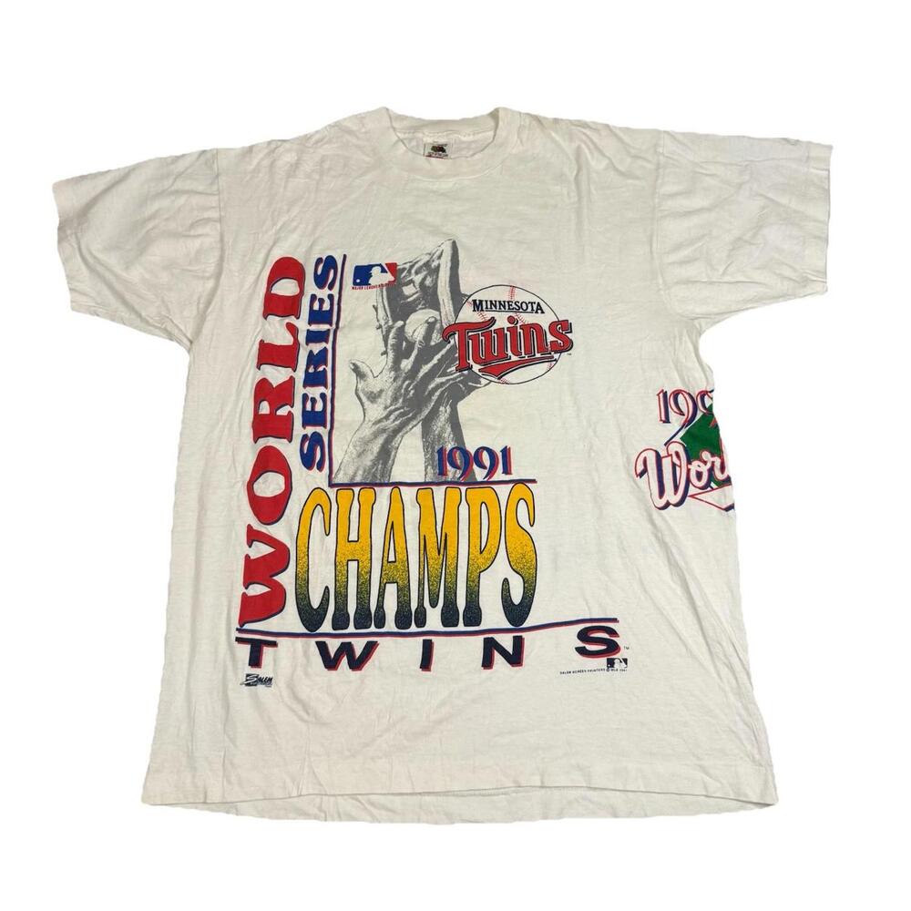 Vintage Minnesota Twins 1991 World Series Salem AOP T Shirt Men’s XL